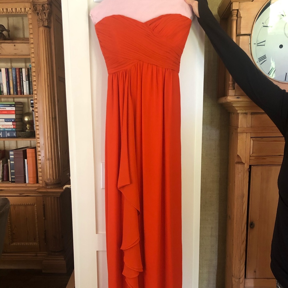 Nicole miller orange gown